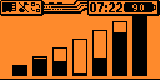 Idle animation — signal bars